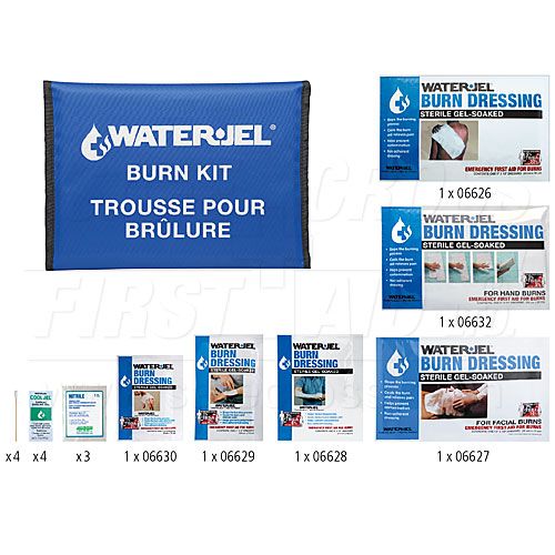Water-Jel, Emergency Burn Kit,IV