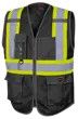 Tricot Zip Front Vest Black