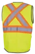 Tricot Zip Front Vest Hi-Viz Yellow