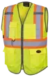 Tricot Zip Front Vest Hi-Viz Yellow