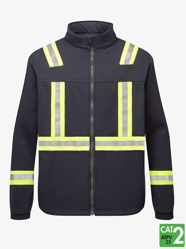 FR Striped Fleece Full Zip Jacket FR Striped Fleece Full Zip Jacket