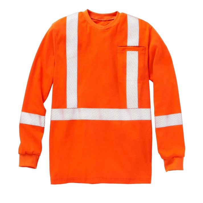 FR Hi Vis Orange T-Shirt with CSA Segmented FR Hi Vis Orange T-Shirt with CSA Segmented