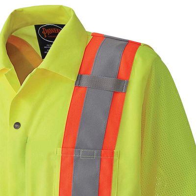 Hi-Vis Traffic Safety Jacket - Hi-Vis Yellow/Green