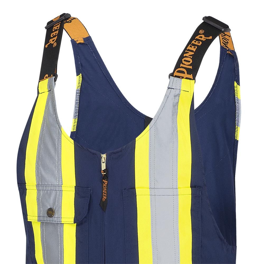 Hi-Vis Poly/Cotton Safety Overalls-Navy