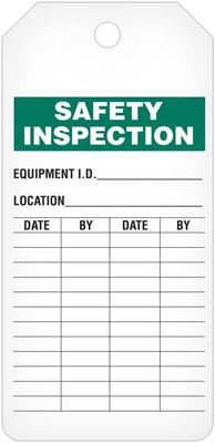 Safety Inspection Duraply (100/pkg)