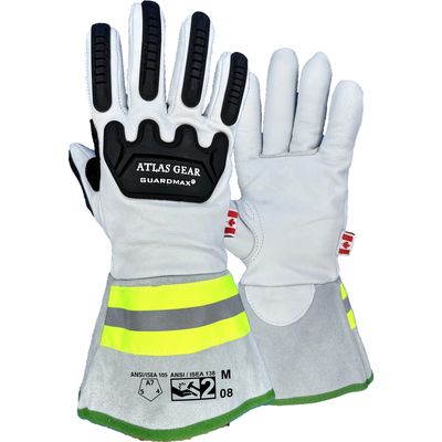 Atlas Guard Max Leather Guantlet Impact Gloves Atlas Guard Max Leather Guantlet Impact Gloves