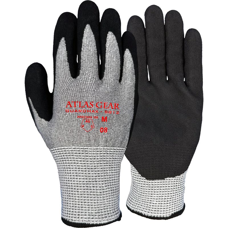 Atlas Guardmax Nitrile Palm-Coated Glove, Cut 6