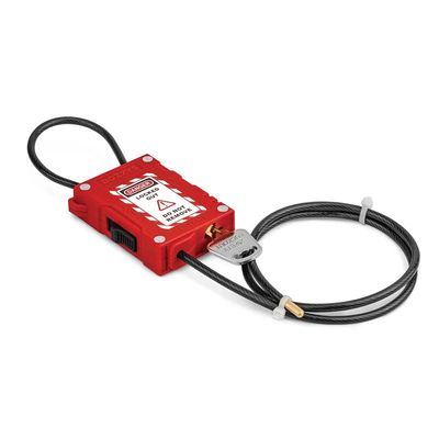 Stainless Steel Cable Lock (31" Length Red)