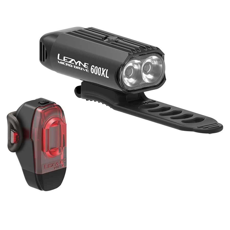Lezyne, Micro Drive 600XL / KTV, Light, Set, Black