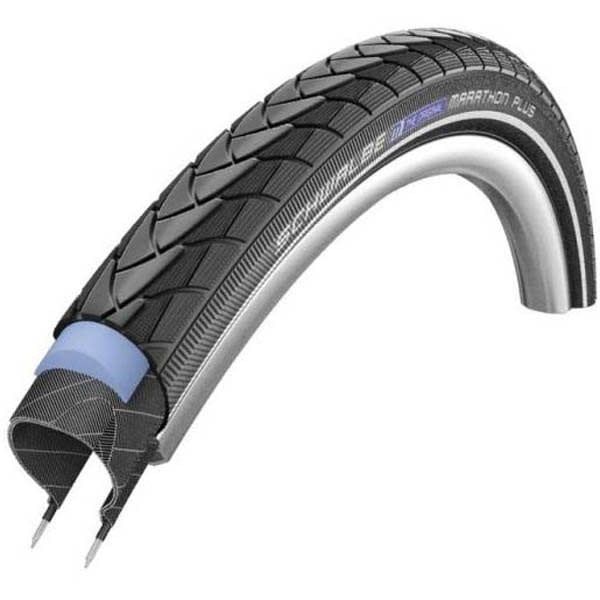 Schwalbe, Marathon Plus, Tire, 700x25C, Wire, Clincher, Endurance, SmartGuard, Reflex, 67TPI, Black