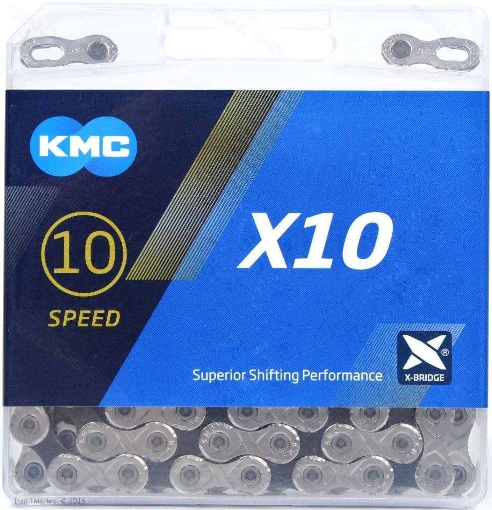 KMC, X10, Chain, 10sp., 116 links, Silver