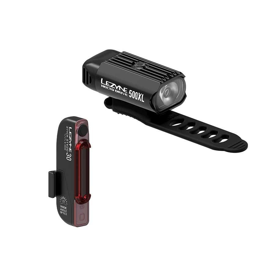 Lezyne, Hecto Drive 500XL / Stick Pair, Light, Set, Black