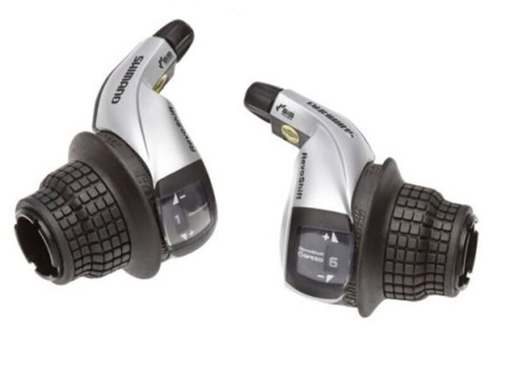Shiman, Turney Revshift SL-RS45, Shift levers, 6 sp., Black, Pair