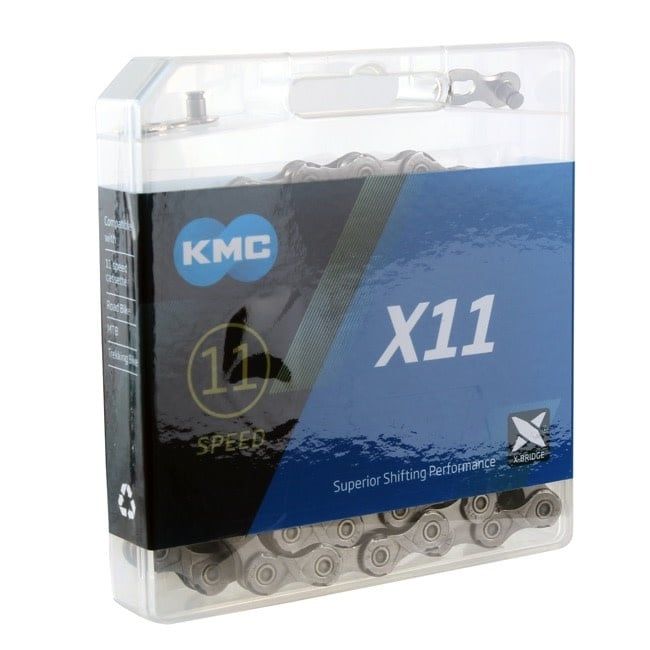 KMC, X11 GY/GY, Chain, Speed: 11, 5.5mm, Links: 118, Grey