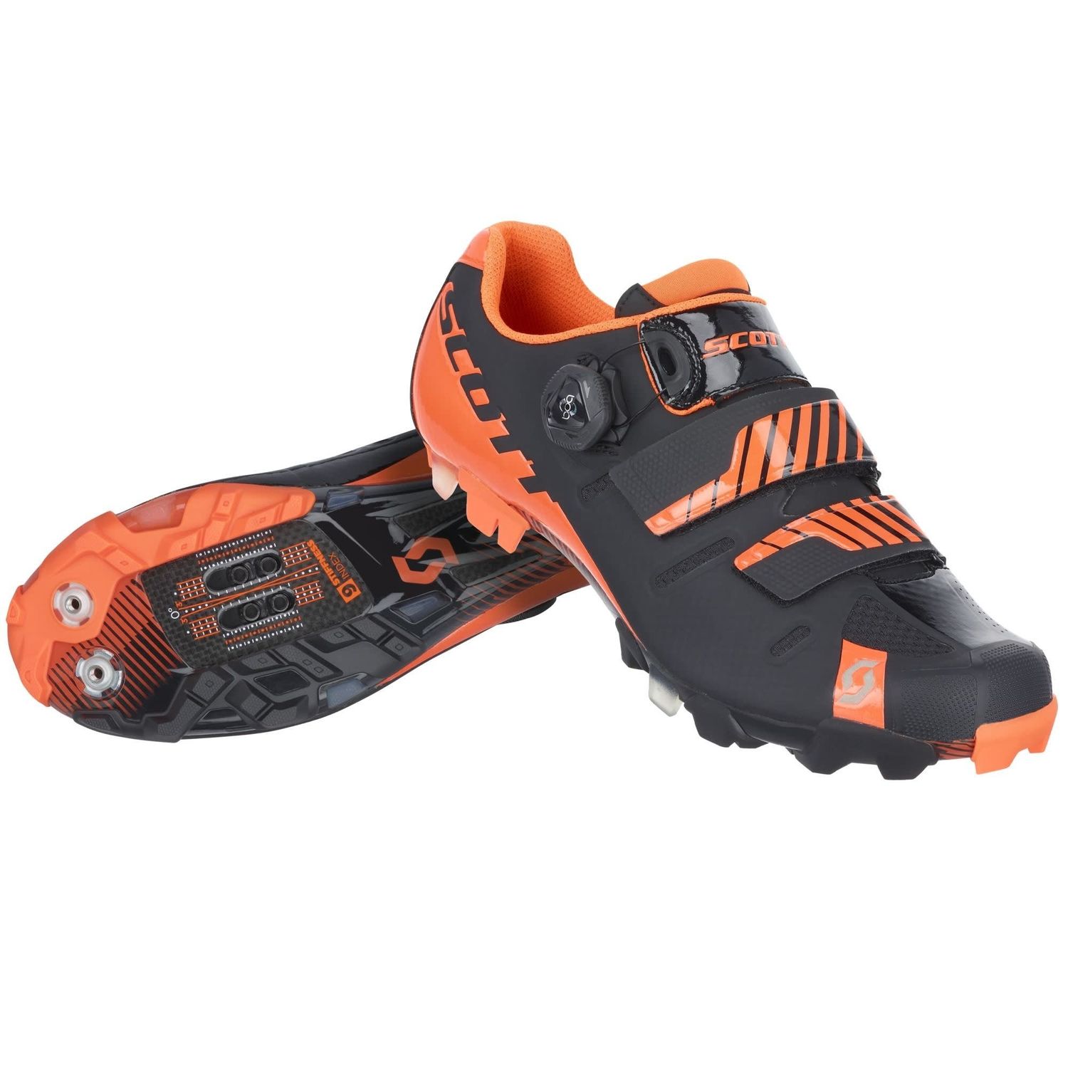 Shoe MTB Premium black/neon orange gloss SAMPLE