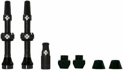 Muc-Off, Tubeless Valve, Presta, 44mm, Black, Pair