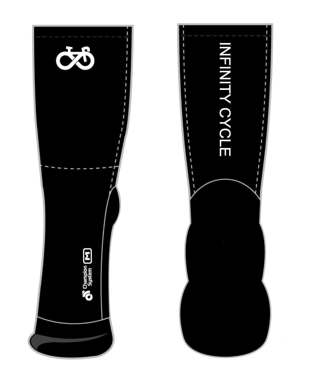 Infinity cycle 6&quot; logo sock