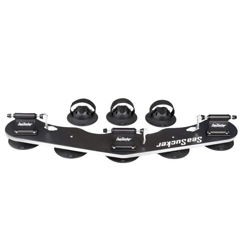 SEASUCKER BOMBER 3-BIKE FORK-MOUNT RACK WITH 3 REAR WHEEL STRAPS: