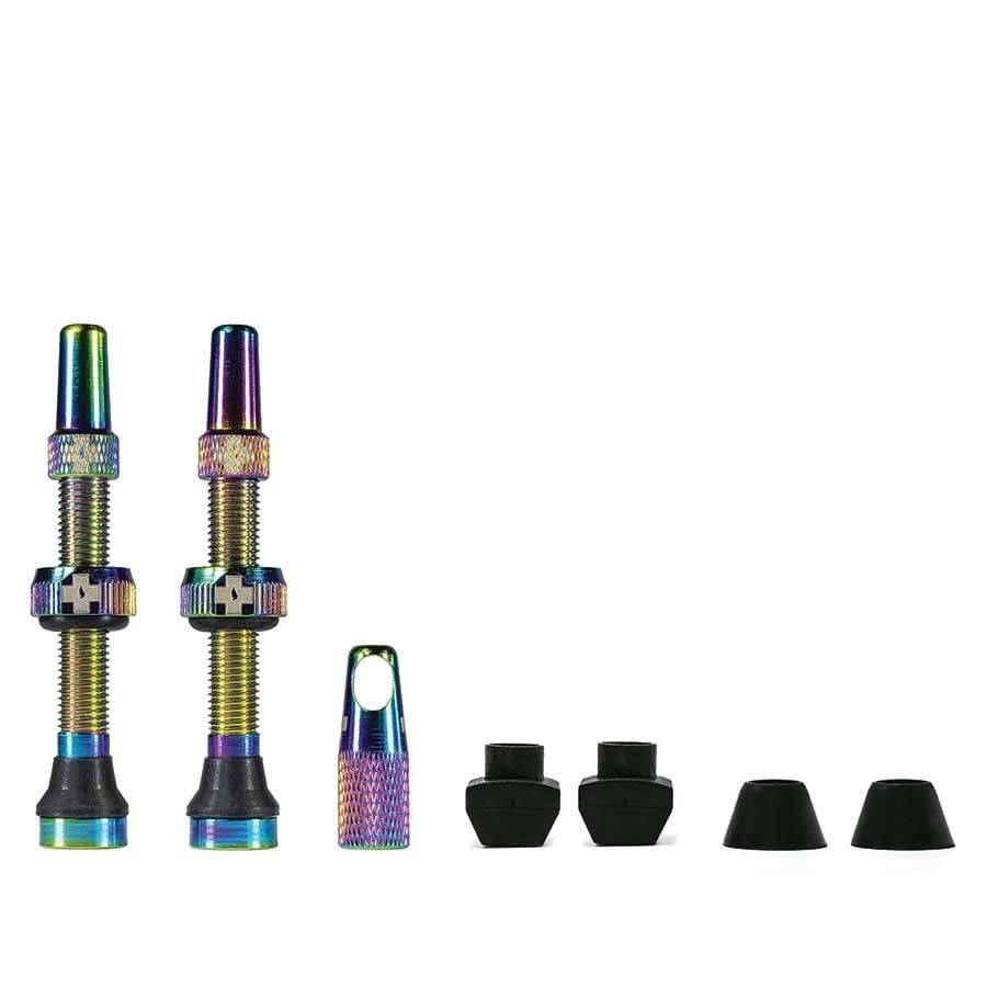 Muc-Off, Tubeless Valve, Presta, 44mm, Iridescent , Pair
