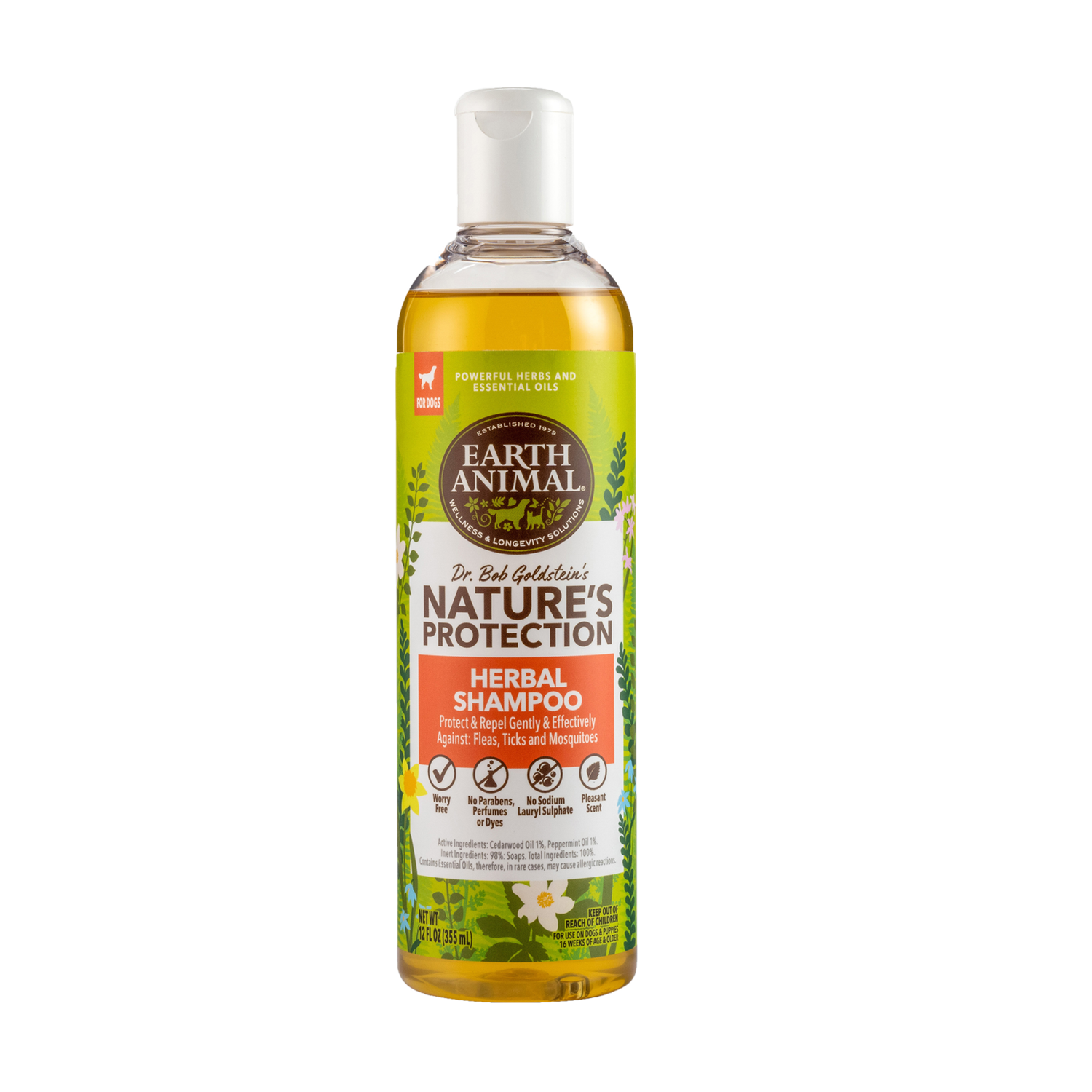 EARTH ANIMAL HERBAL SHAMPOO 12OZ