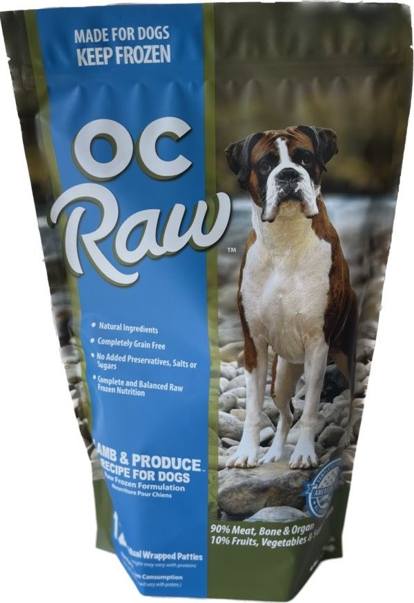 OC RAW LAMB &amp; PRODUCE PATTY 6.5 LB *SPEC ORDER*