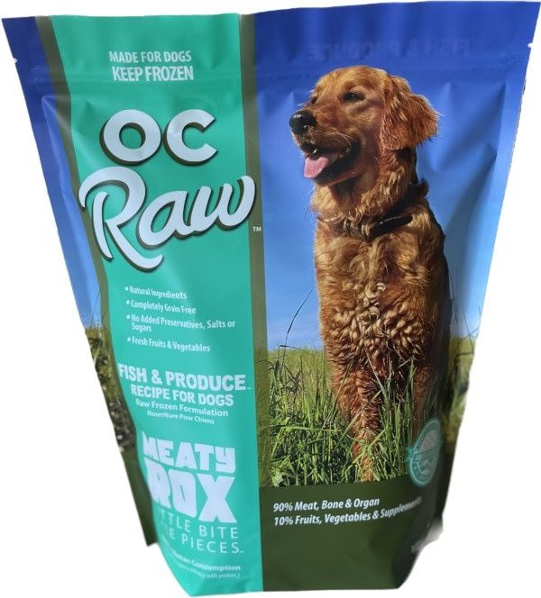 OC RAW FISH ROX DOG FOOD 3 LBS