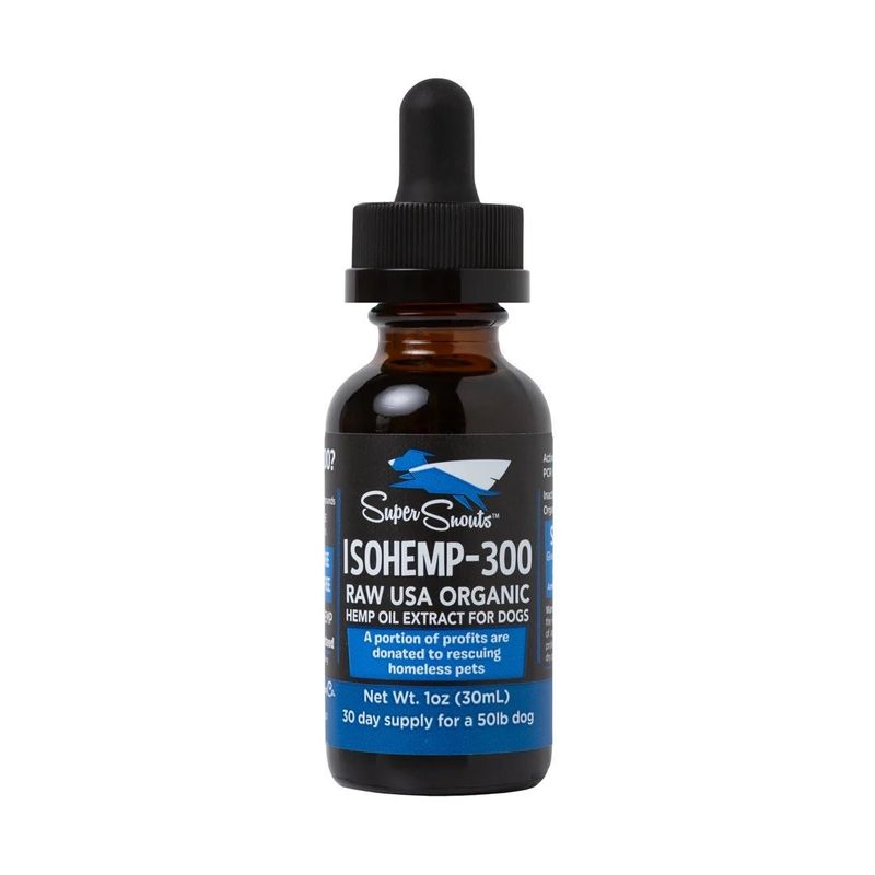 SUPER SNOUTS HEMP ISOLATE CBD OIL 300MG 1OZ