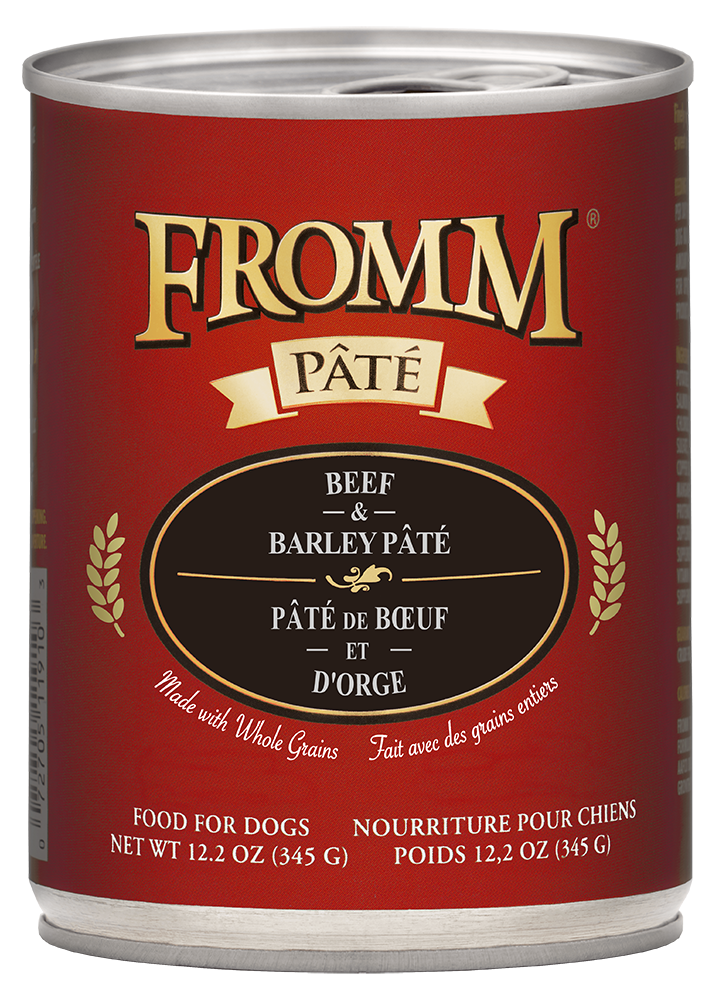 FROMM GOLD BEEF &amp; BARLEY PATE 12.2 OZ