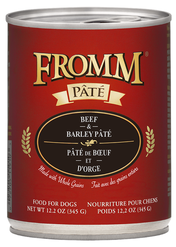 FROMM GOLD BEEF &amp; BARLEY PATE 12.2 OZ