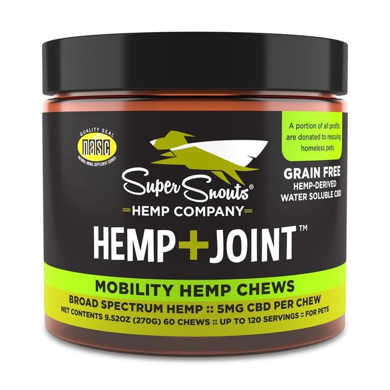 SUPER SNOUTS HEMP + JOINT CBD CHEWS 60 CT.