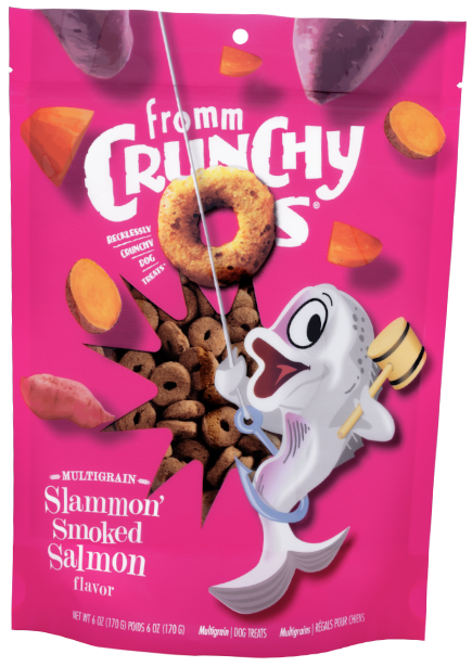 FROMM CRUNCHY O&#39;S SMOKED SALMON 6OZ
