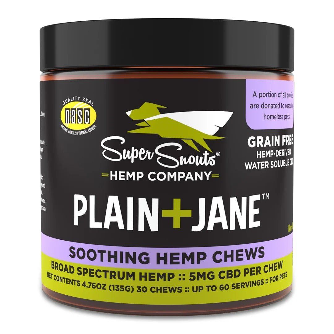 SUPER SNOUTS PLAIN JANE HEMP CHEWS 30 CT
