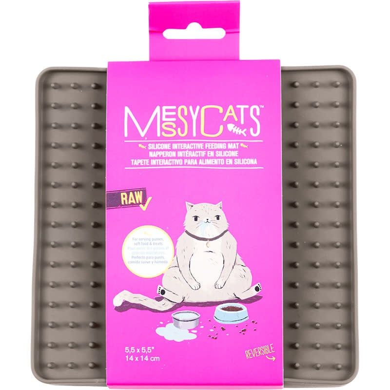 MESSY MUTT INTERACTIVE FEEDER MAT GREY