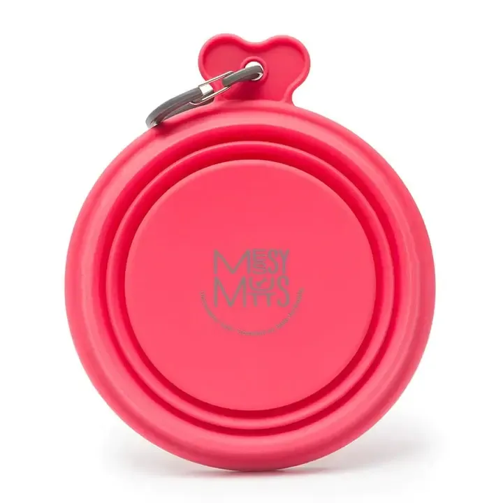 MESSY MUTT COLLAPSIBLE BOWL RED 1.5 CUP