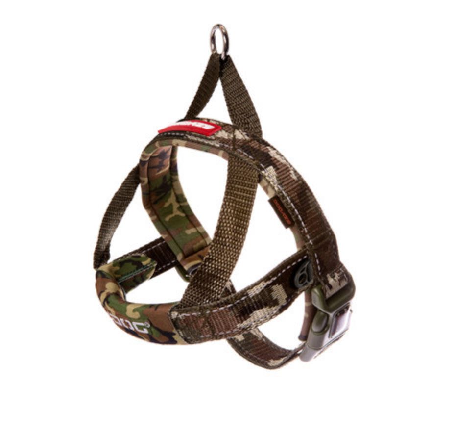 EZYDOG QUICKFIT HARNESS GREEN CAMO M