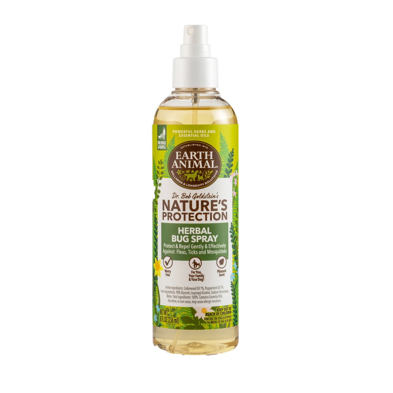 EARTH ANIMAL HERBAL BUG SPRAY 8OZ