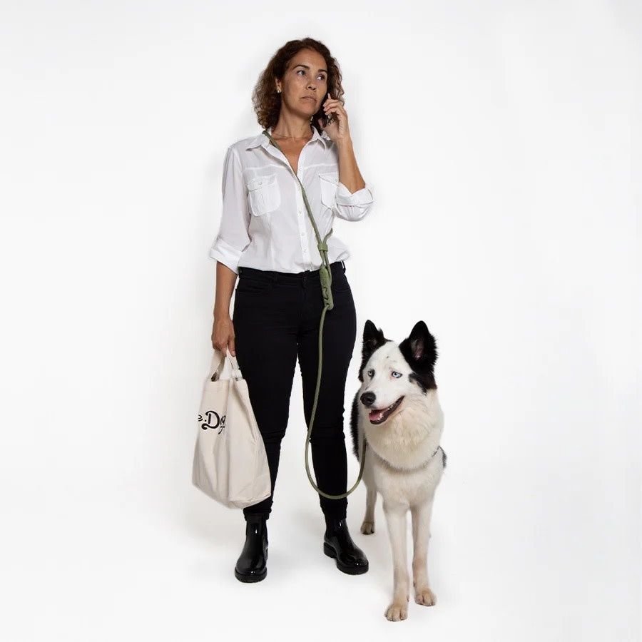 ZEEDOG ARMY GREEN HANDS FREE LEASH