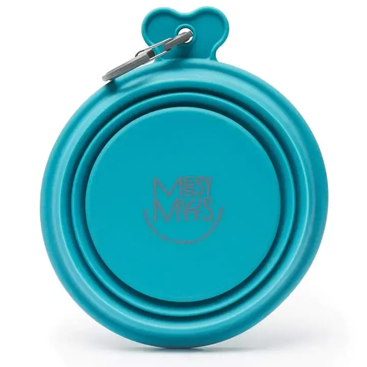 MESSY MUTT COLLAPSIBLE BOWL BLUE 3 CUP
