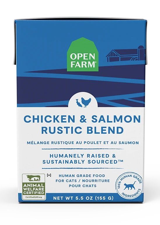OPEN FARM CAT CHICKEN &amp; SALMON BLEND 5.5OZ