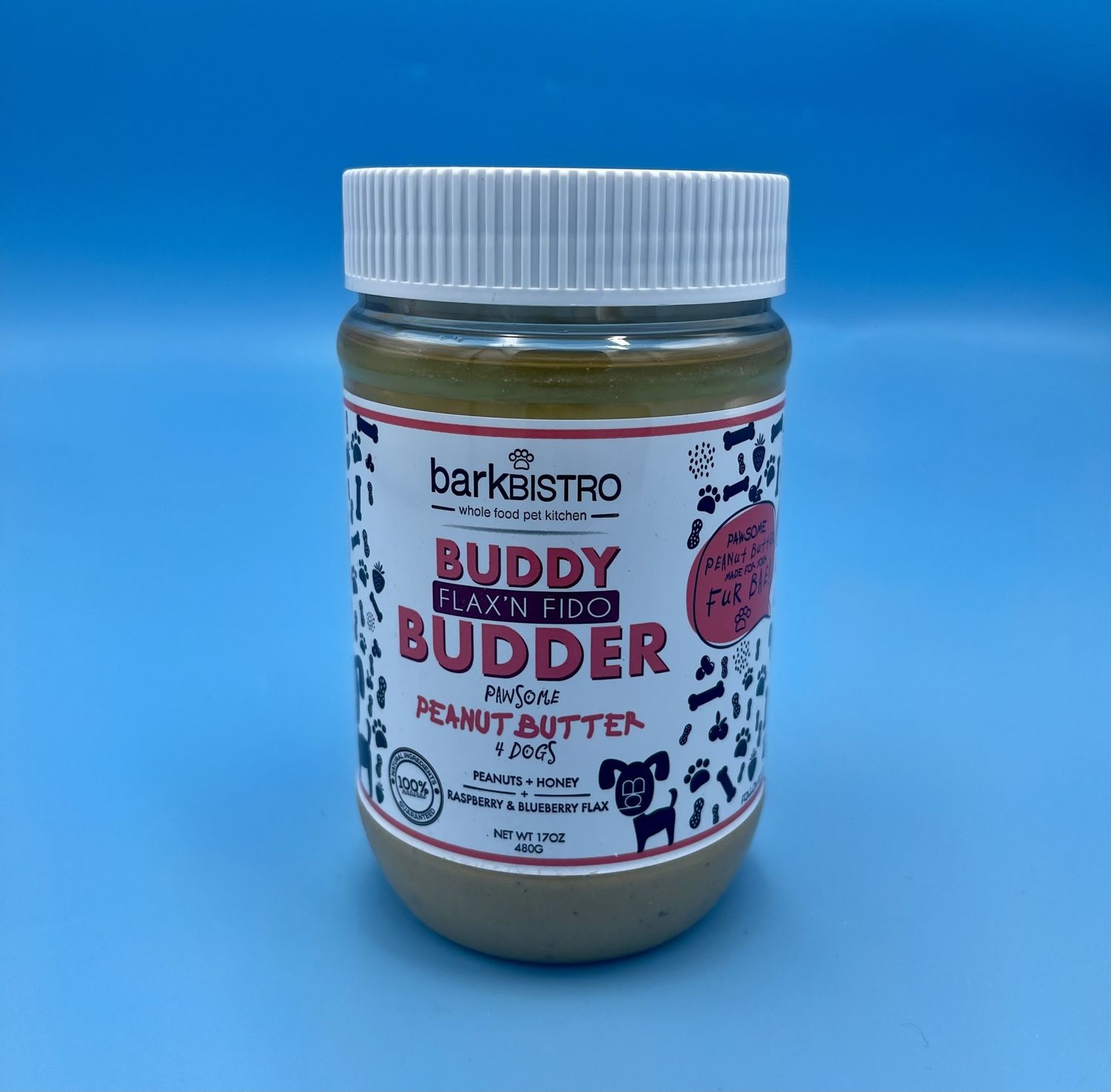 BARK BISTRO BUDDY BUDDER FLAX&#39;N FIDO