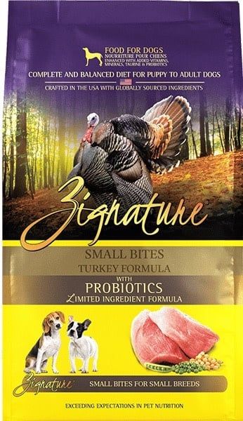 ZIGNATURE GRAIN FREE SMALL BITES TURKEY 4#