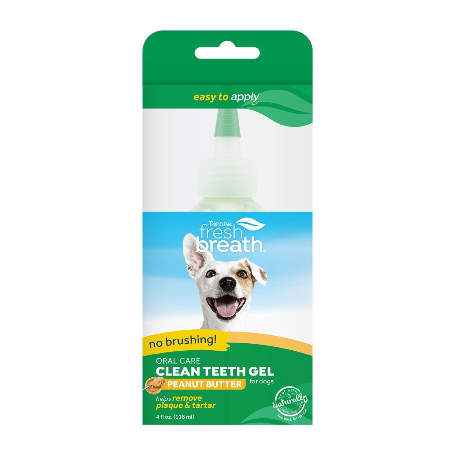 TROPICLEAN FRESH BREATH CLEAN TEETH GEL PEANUT BUTTER 4OZ