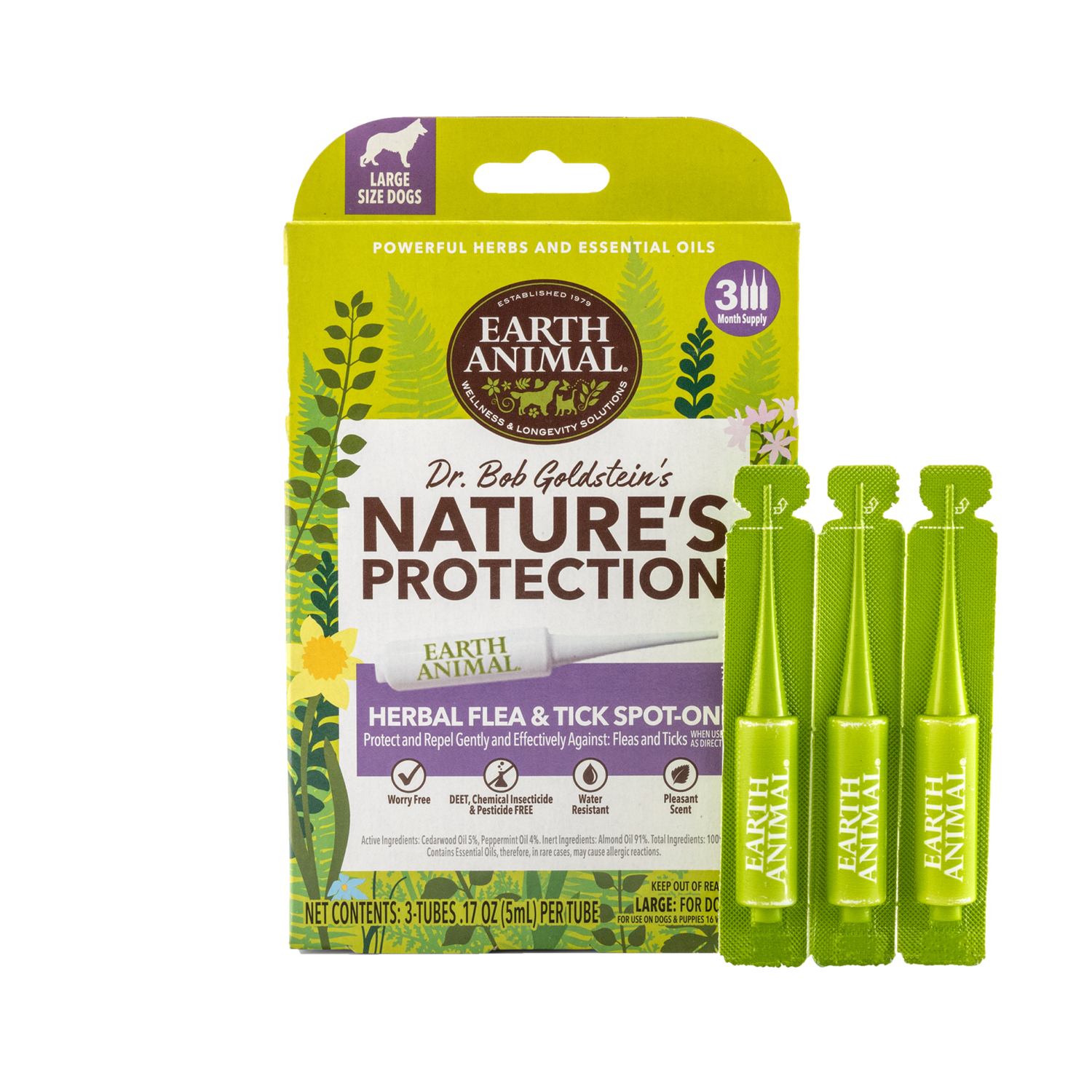 EARTH ANIMAL FLEA &amp; TICK SPOT ON DROPS SM