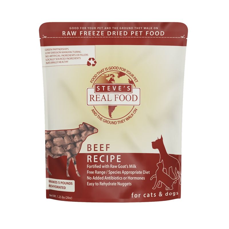 STEVES FREEZE DRIED NUGGETS BEEF 1.25#