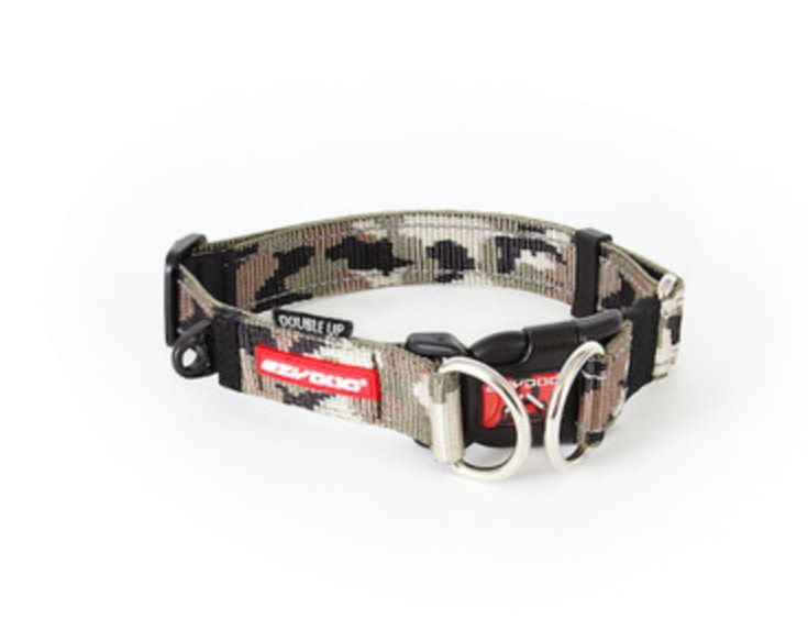 EZYDOG DOUBLEUP COLLAR GREEN CAMO S