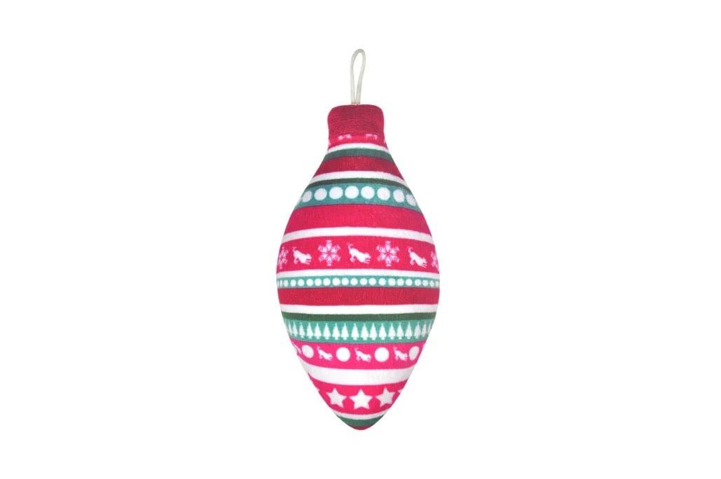 PLAY PEACE AND JOY ORNAMENT RED