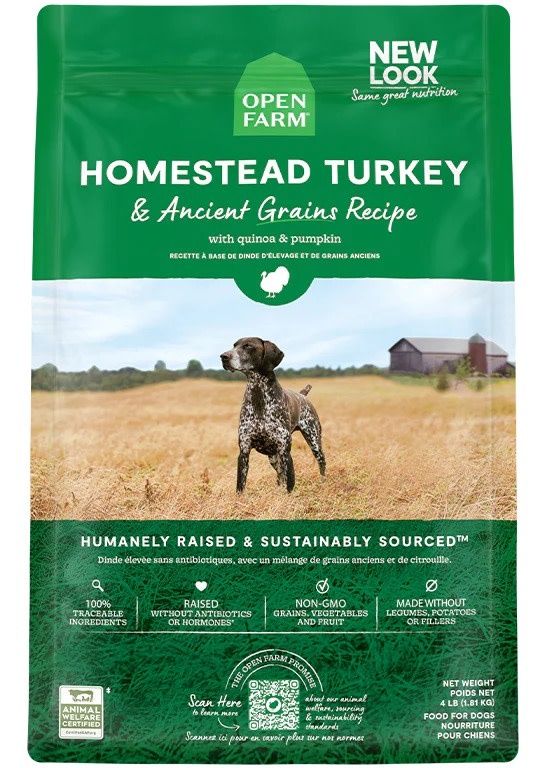 OPEN FARM ANCIENT GRAIN TURKEY 4#