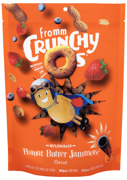 FROMM CRUNCHY O&#39;S PB JAMMERS 6OZ