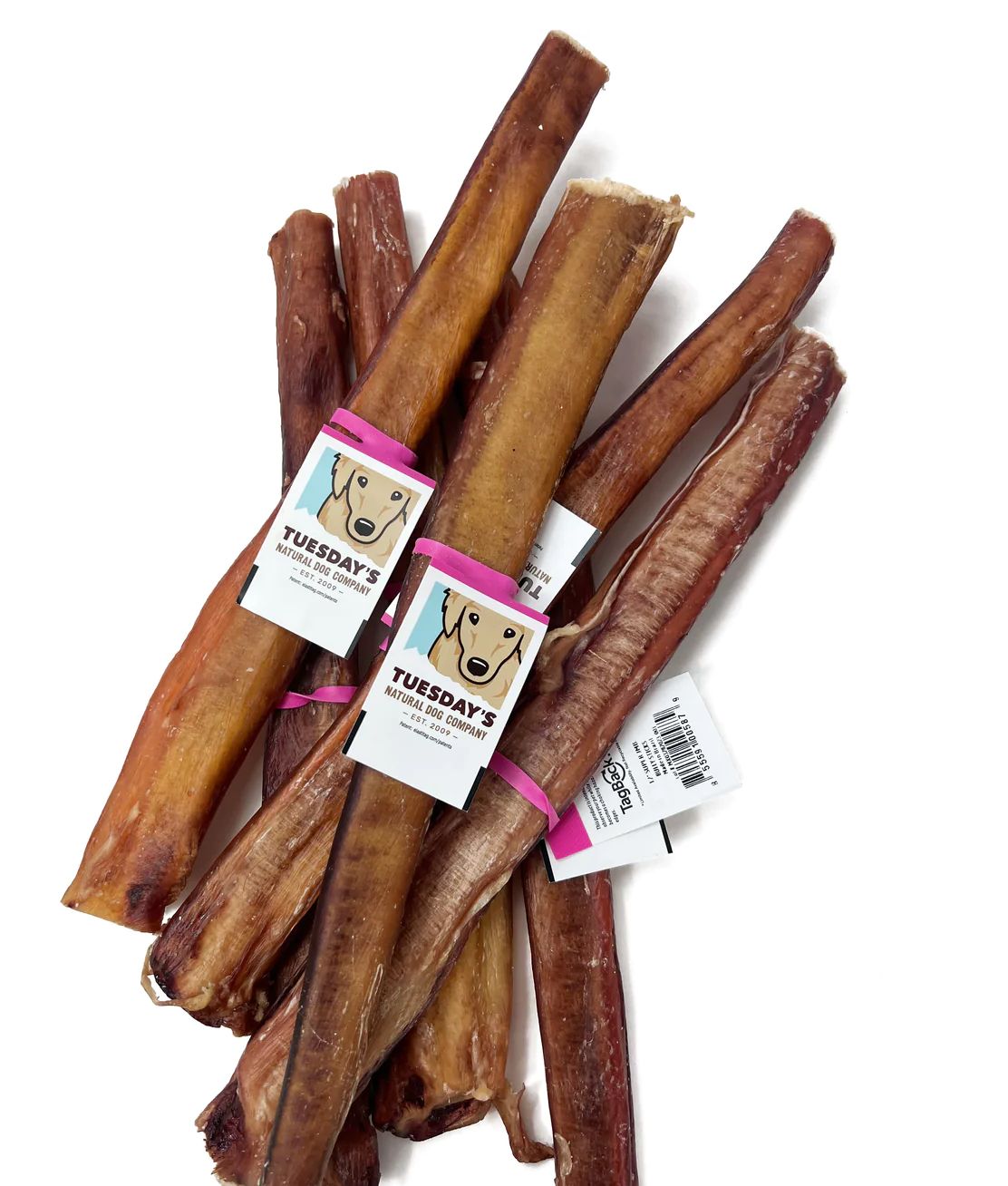 TUESDAYS NATURAL DOG CO 12IN SUPER JUMBO BULLY ODOR FREE