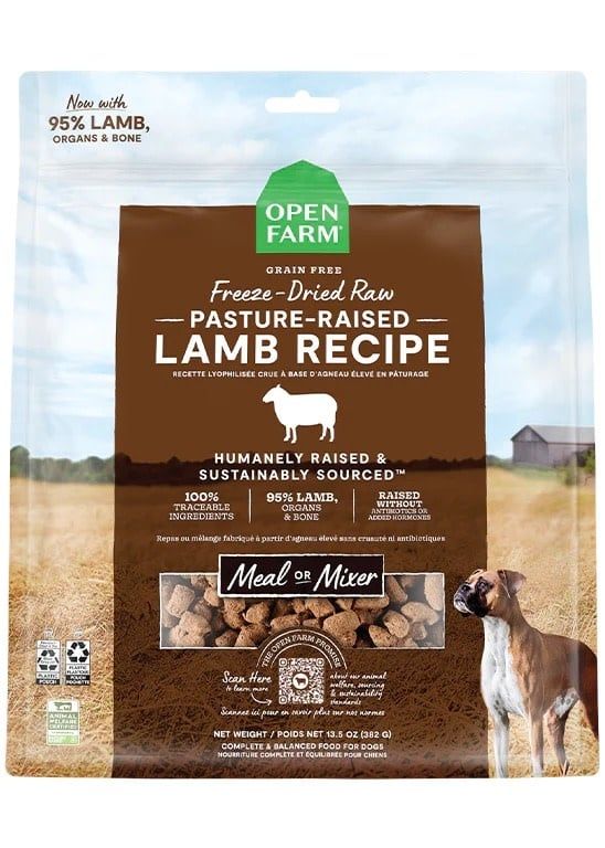OPEN FARM FREEZE DRIED LAMB 22OZ